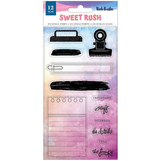 Vicki Boutin Sweet Rush The Details Clear Stamps